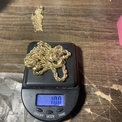 10k gold chunky chain 
