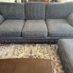 Raymour and Flanigan Sofa With Ottoman 