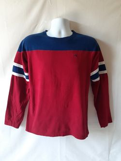 Athletic Works boys red/navy long-sleeve shirt size XL (16-18)