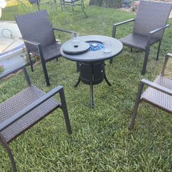Brand New Patio Fire Pit Set