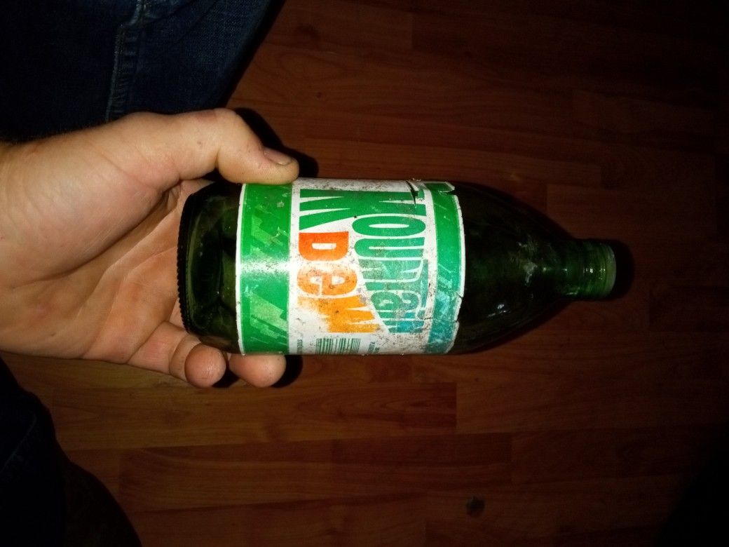 Antique Mountain Dew Bottle 16 Oz