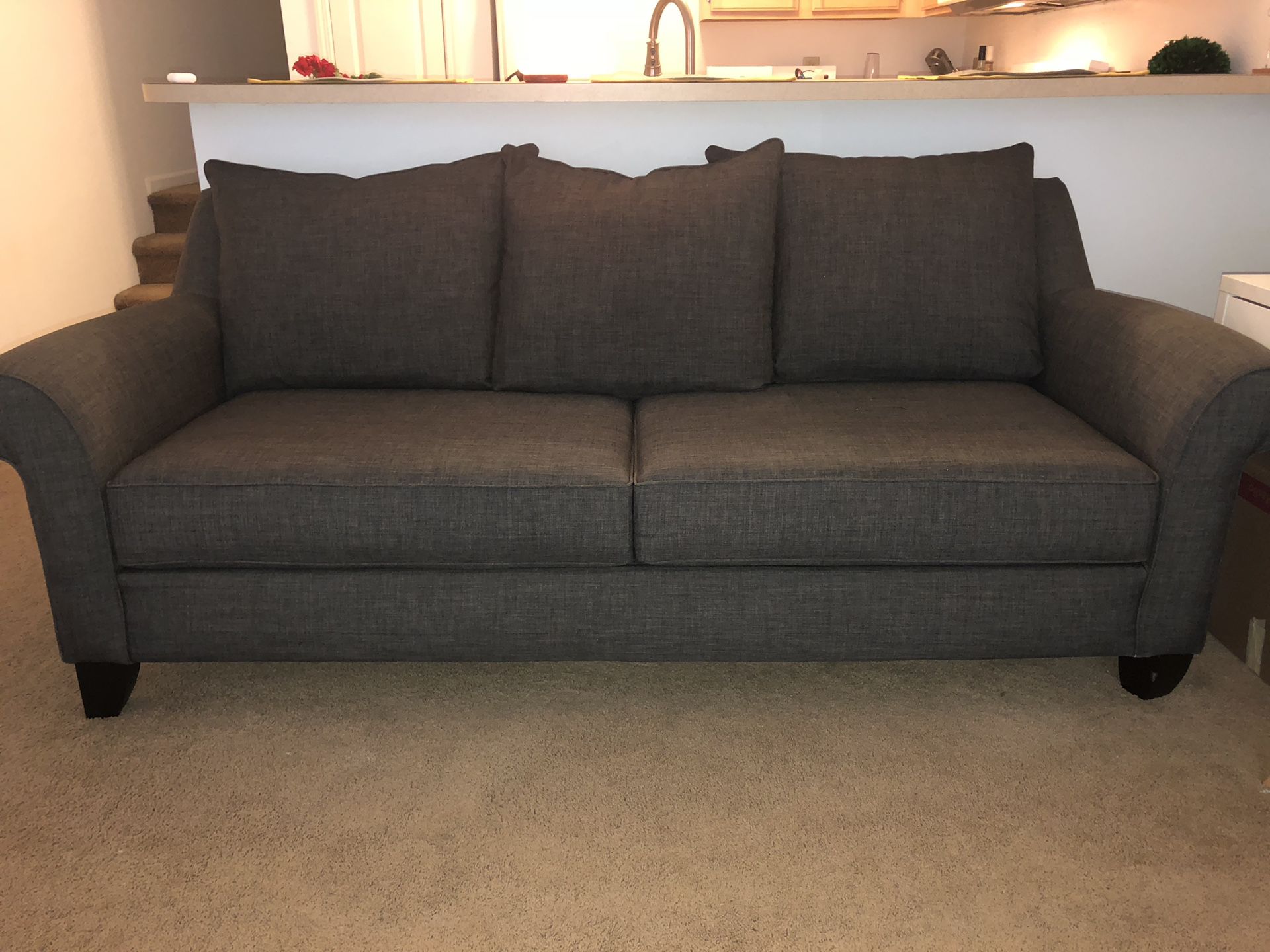 Deep grey sofa for sale
