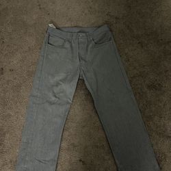 Men’s Gray 501 Levi Jeans