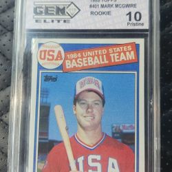 Mark Mcgwyer 1985 TOPPS ROOKIE CARD.