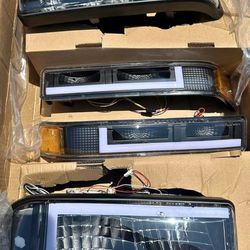 98-04 Chevrolet S10 Blazer LED DRL Headlights Luces Micas Calaveras Faros Faroles Focos Chevy 