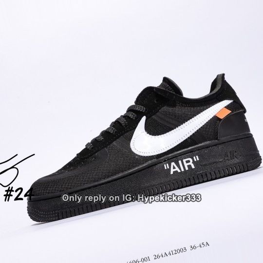 Nike Air Force 1 Low Off White Black White clean and neat Nike Air Force 1 Low Off White Black White clean and neat