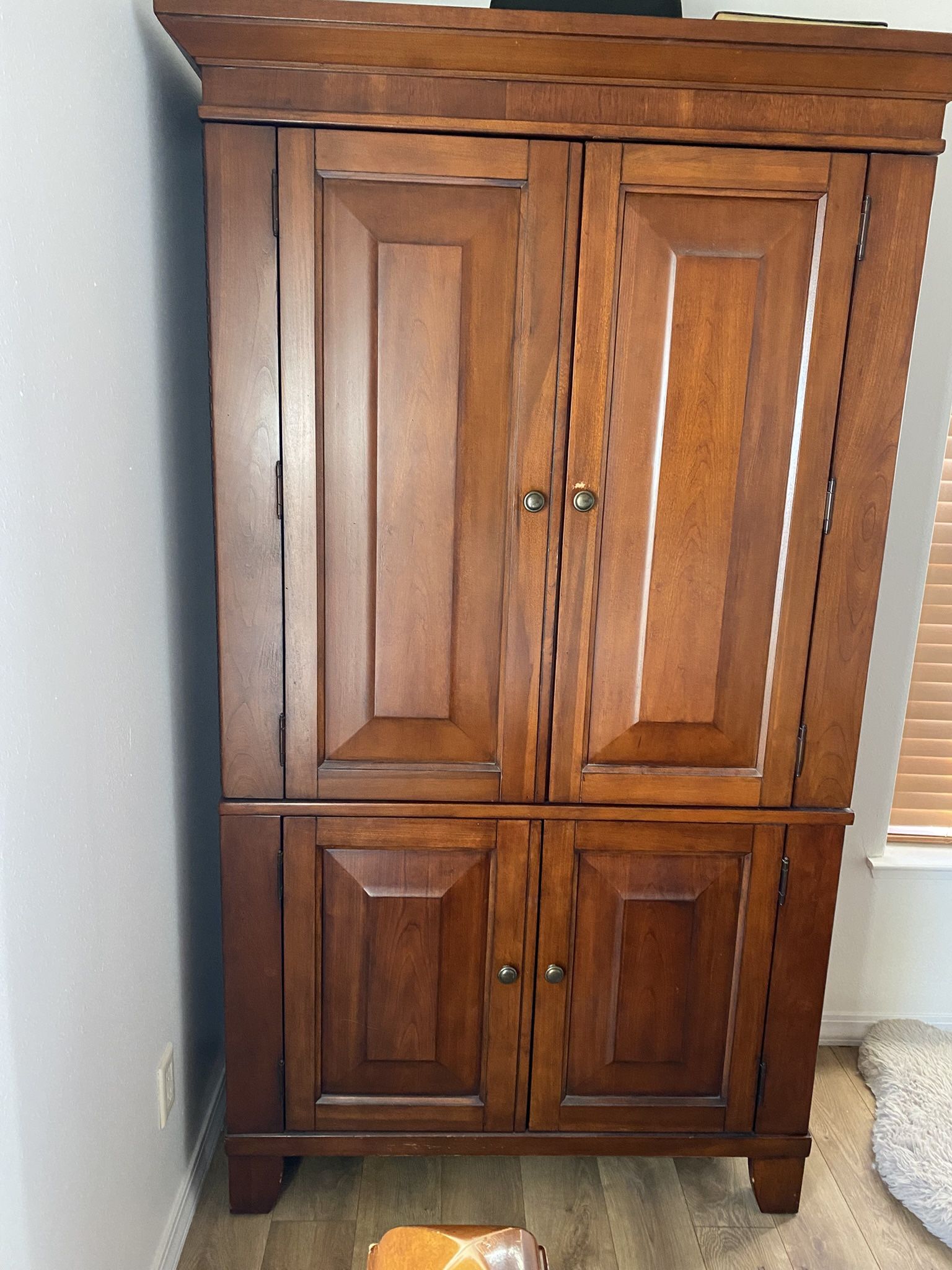 Large Armoire 46” Wide 78”tall 21”” Great For Any Kind Of Storage
