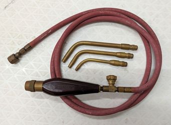 Vintage Prest-O-Lite Acetylene Torch Kit with 3 Tips