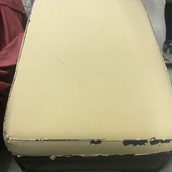 Large Leather Ottoman 