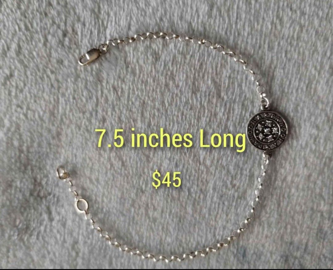925 Sterling Silver Women's Bracelets/Brasaletes De Plata 925 Para Dama