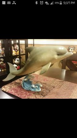 Dolphin statue