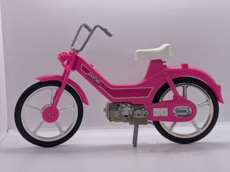 Vintage 1983 Barbie Bicycle Pink Moped Bike. ( Rare find) #9626