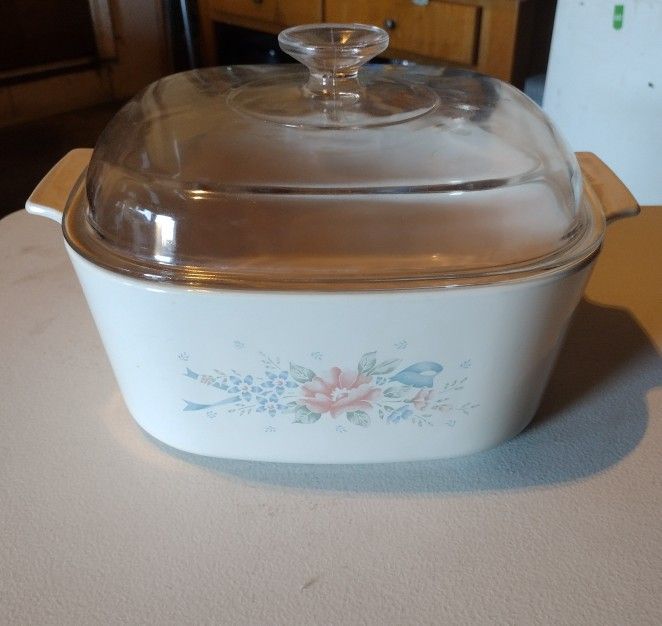 2 Symphony Pattern CorningWare Casserole Dishes