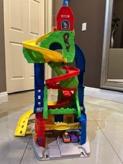 Two In One Fisher-Price Place Sit Little People, Sit And Stand, Skyway With Vehicles