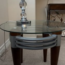 Glass End Table (2)