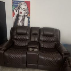 Leather sofa