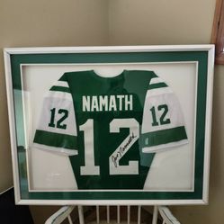 NFL Joe Namath Autographed Jersey 