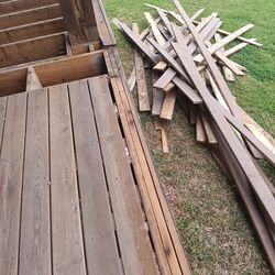 Decking wood for sale good condition 16ft 12ft 9ft