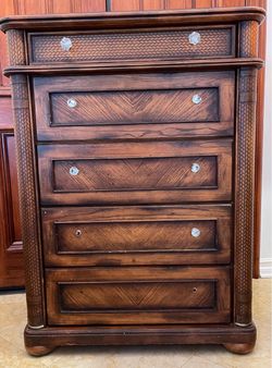 Tall Solid Wood Chest of Drawers