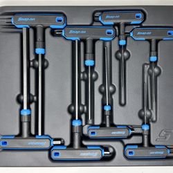 8pc Snap-On AWSGM800A Metric T / L Shaped 2–10 mm Combo Hex Wrench Set