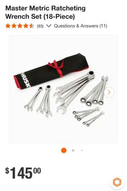 Husky Master Metric Ratcheting Wrench Set (18-Piece)