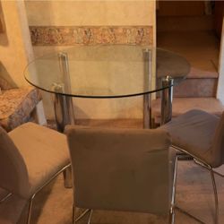 Glass Table With Chairs
