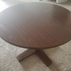 Chocolate (Brown) Round Table. Includes 2 Chairs $50/OBO