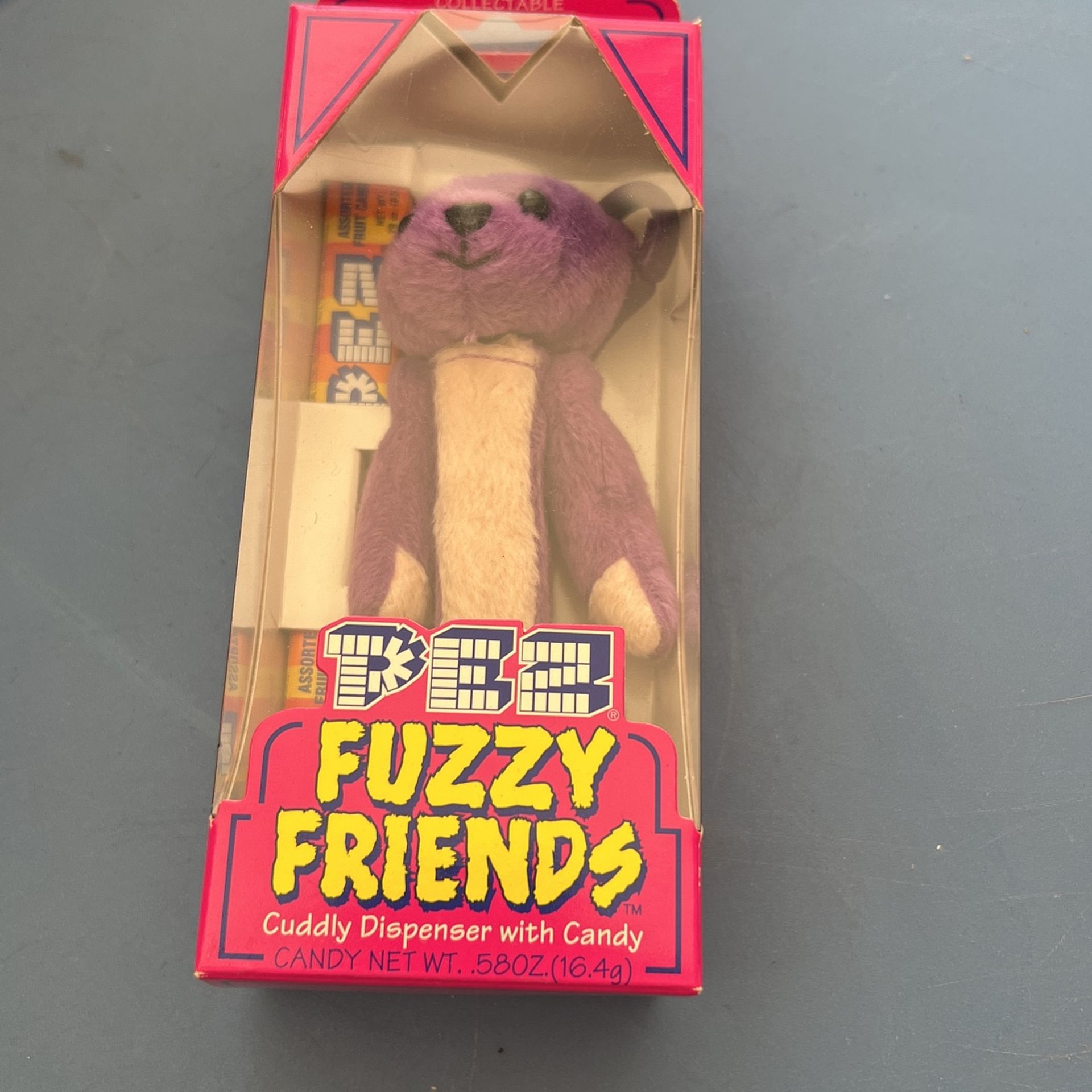 Fuzzy Friends Purple Bear Pez Dispenser