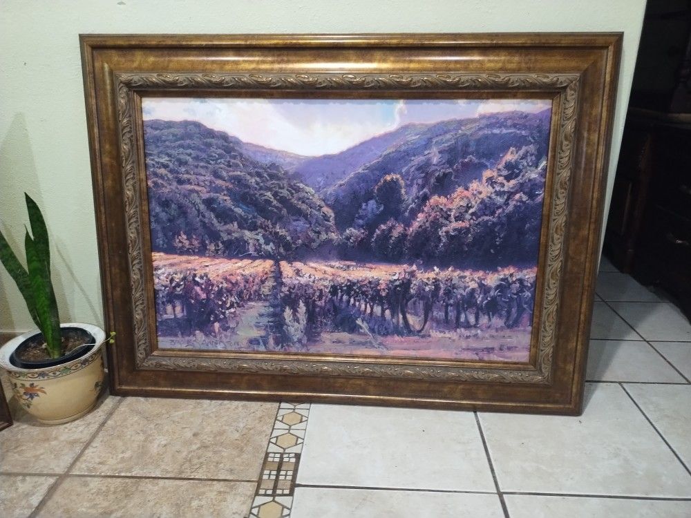 Juego De Dos Hermosos Cuadros Grandes Con Bonito Marco En Perfectas Condiciones