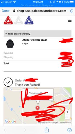 palace jumbo ferg hood black tri-ferg box logo supreme