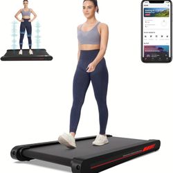 3 in 1 Under Desk Treadmill Vibration Walking Pad with APP, 2.5HP Low Noise 