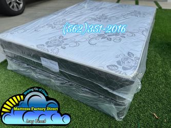Full Size Mattress And Boxspring Bed Set Colchon Y Tambor 
