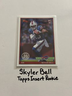 Skyler Bell Buffalo Bills WR Topps Short Print Insert Rookie Card.