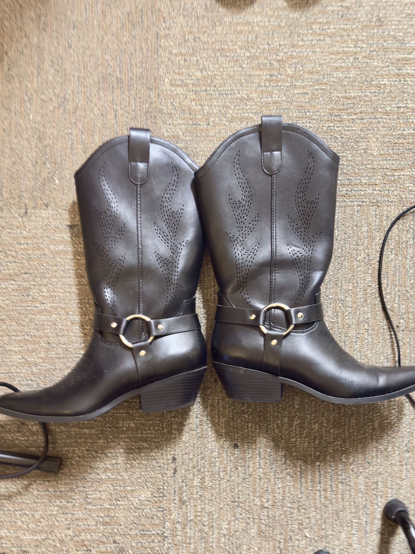 Soda Faux Leather Cowboy Boots