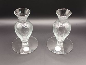 vintage Princess House crystal candlesticks 337 new in box USA