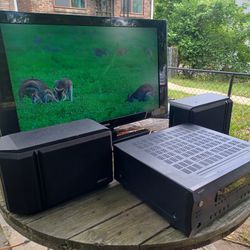 40"SAMSUNG 1080P TV/ROKU STICK/INTEGRA DTR-4.6 AV RECEIVER/BOSE 201 IV SPEAKERS $500 FINAL PRICE 
