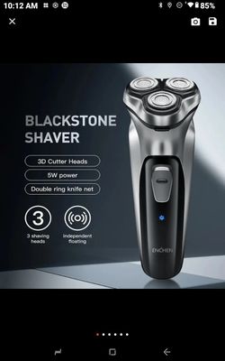 ENCHEN Blackstone Electrical Rotary Shaver for Men 3D Floating Blade Washable Type-C USB Rechargeable Shaving Beard Machine