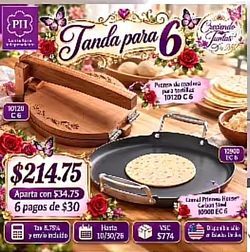 Tortillera y comal