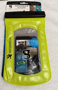 Waterproof Floating Phone Dry Bag - Neon Lime