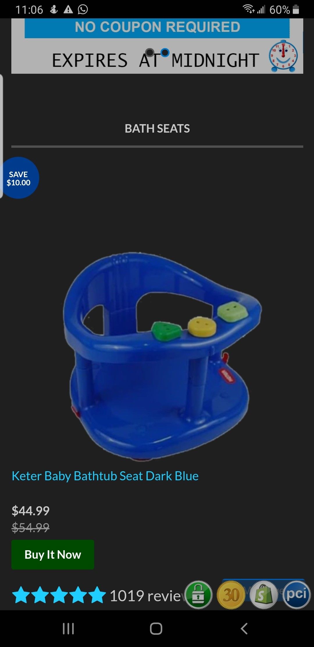 Keter bath ring