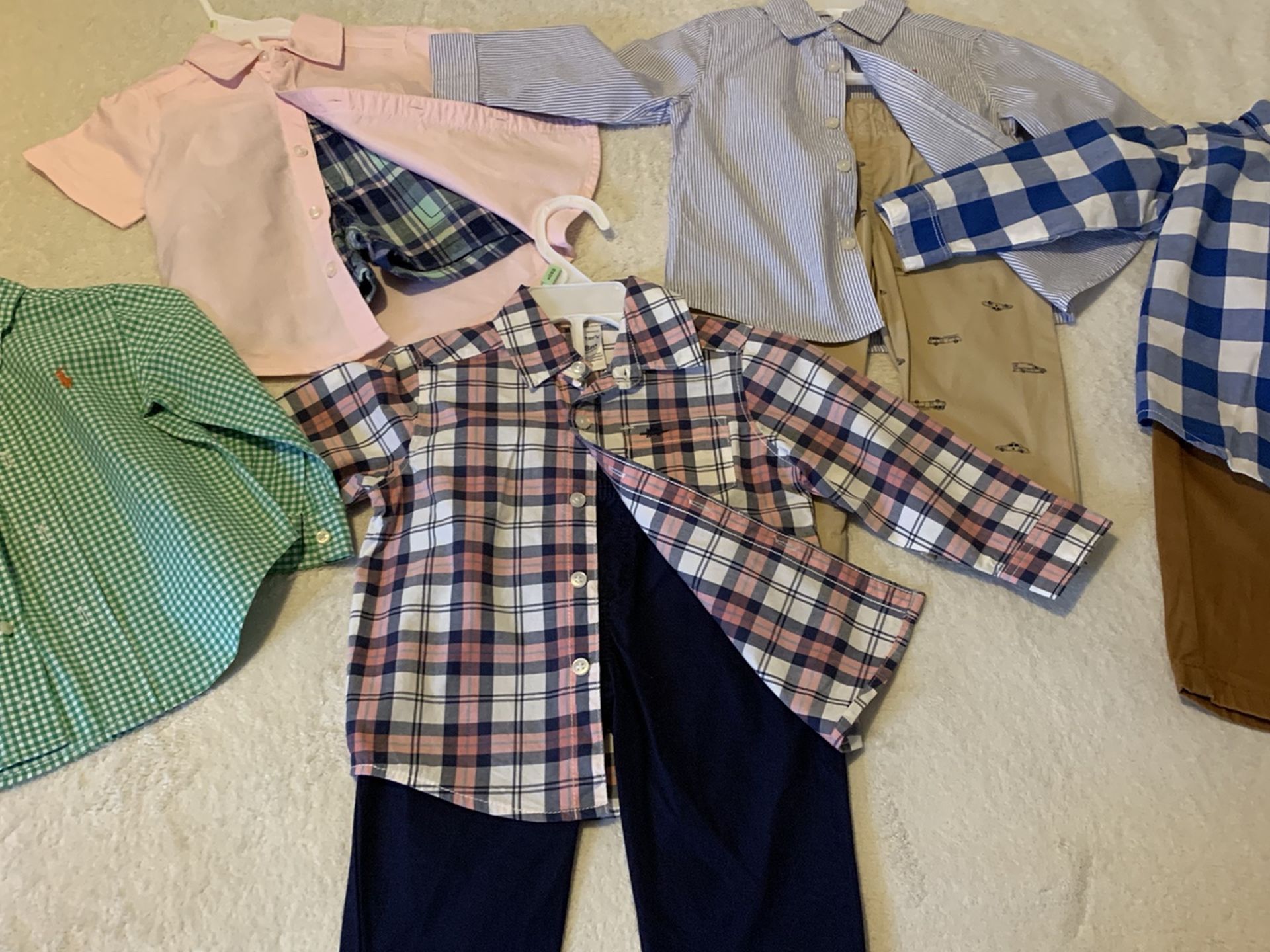Toddler Boy Sets (2 pieces are 12M, the rest are 18M), $25 FOR ALL