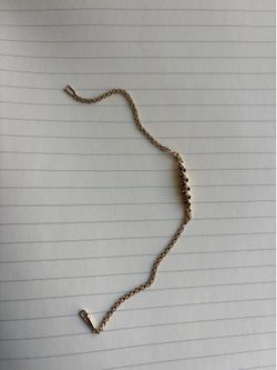 14k gold garnet bracelet