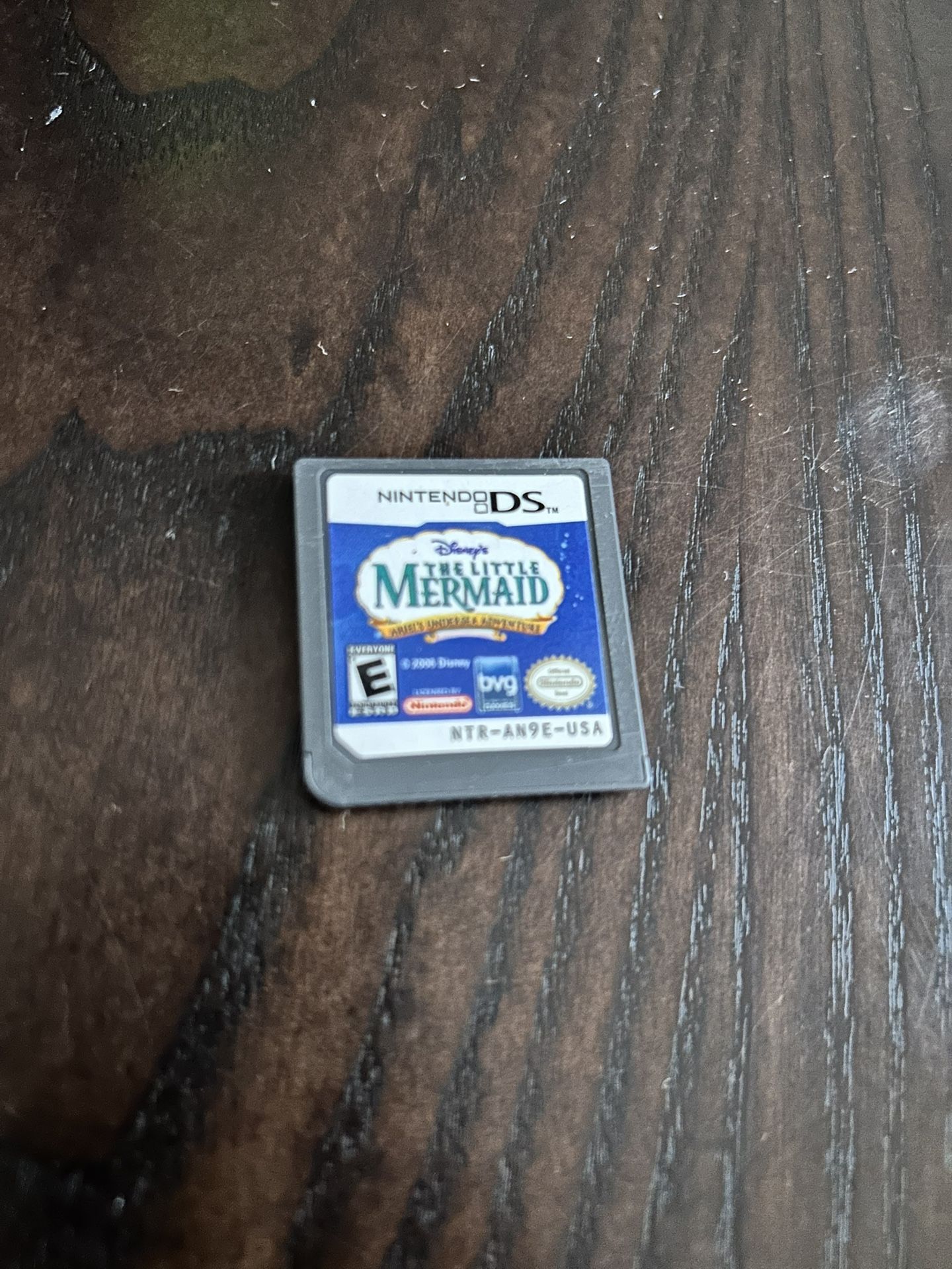 Disney Little Mermaid Nintendo DS AUTHENTIC Video Game