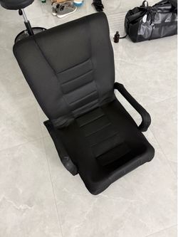 Adjustable Floor Gaming Chair – Black