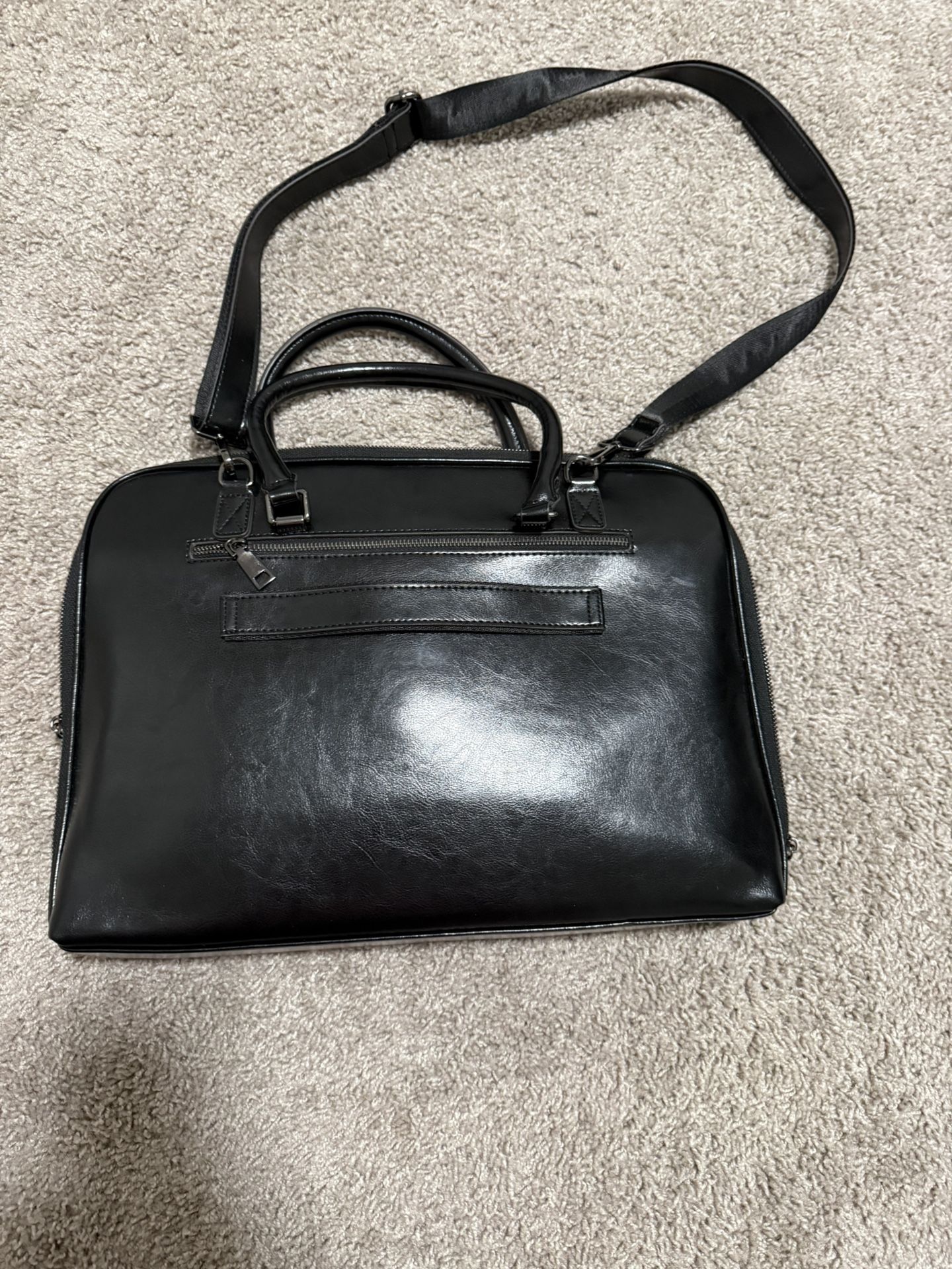 Leather laptop bag