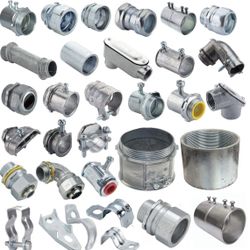 Lot of 530 Electrical Conduit Fittings & Cable Connectors | Couplings, Connectors, Elbows, Nipples + Strap & Hangers