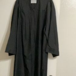 New Black Graduation Gawn Size M