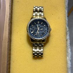 Gold w Diamonds Men’s Citizen Calandier Watch
