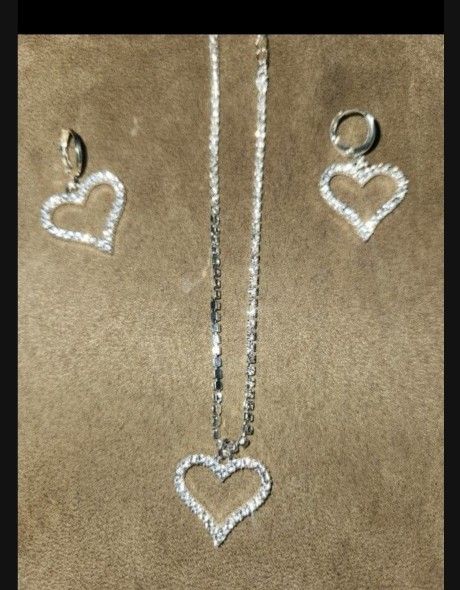 Rhinestone Heart Set