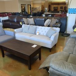 Light Grey-Blue Sofa